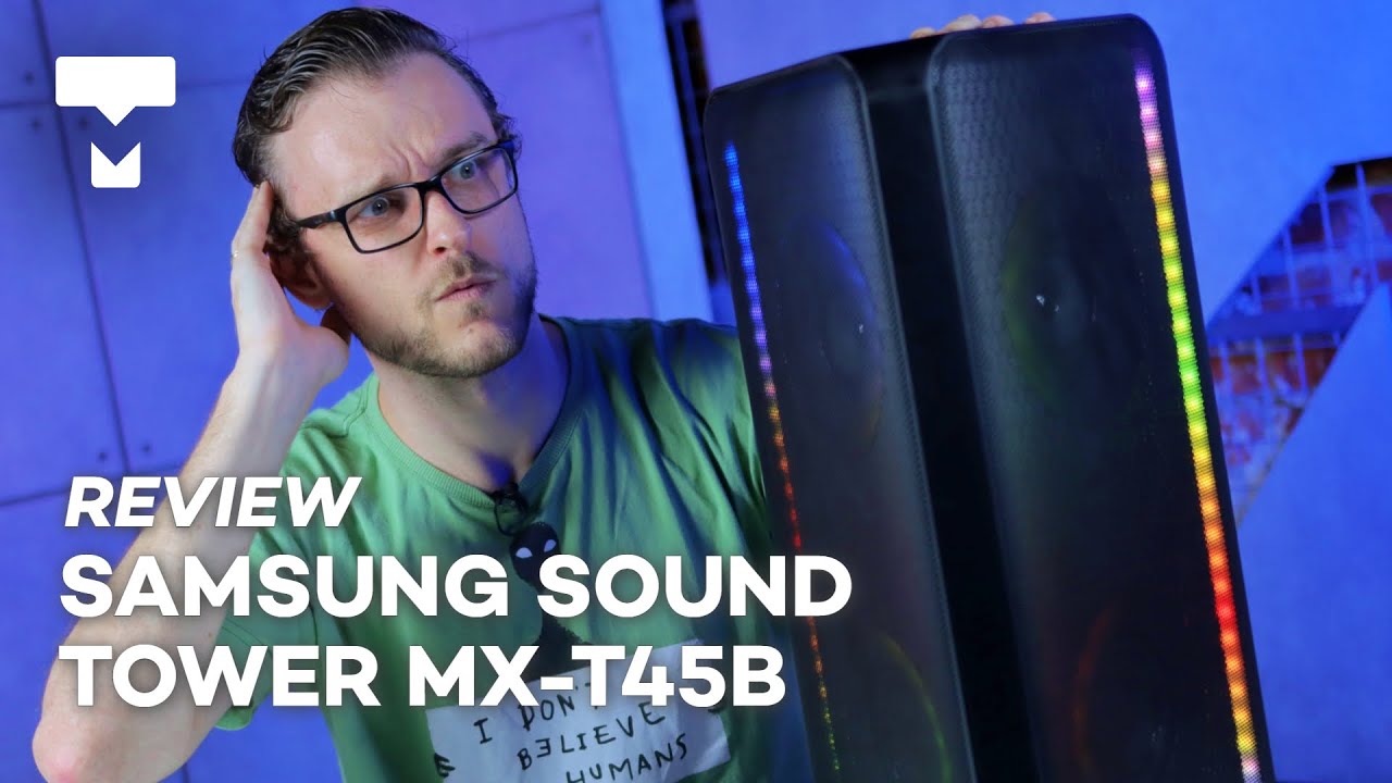 Samsung Sound Tower MX-T45B REVIEW: caixa de som ótima, app hediondo