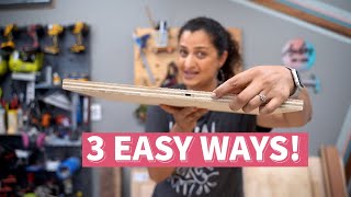 How to Cover Plywood Edges - for Beginners!