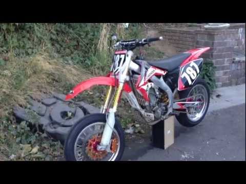 Honda CRF 450 R Big Bore 490cc Super Moto Set Up Walk Around