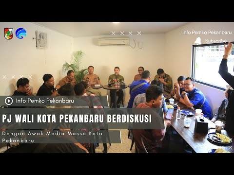 Pj Wali Kota Pekanbaru Berdiskusi Dengan Awak Media Massa Kota Pekanbaru