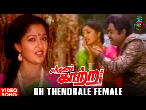 Oh Thendrale Video Song | Sandhana Kaatru Movie | Vijayakanth | Gouthami | KS Chithra