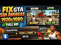 GTA San Andreas Resolution Fix 1920 1080 Full HD