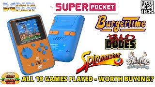 HyperMegaTech Data East Super Pocket - ALL 18 Games Played - Worth Buying? 4 Titles NOT On Evercade!