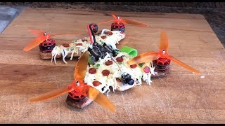 Drone made out of pizza - Will it fly?