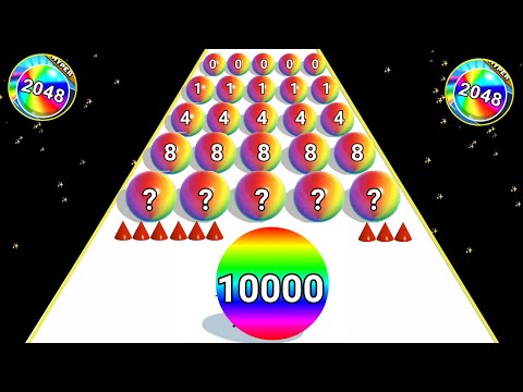 Ball Run 2048 in Infinity Mod 2048 / 2048 ball run Gameplay Walkthrough Android, iOS All Max Levels