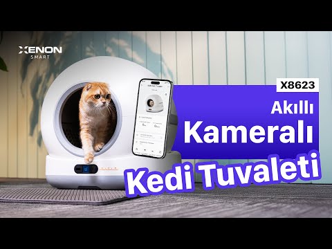 X8623 Akıllı Kameralı Kedi Tuvaleti Tanıtım Videosu