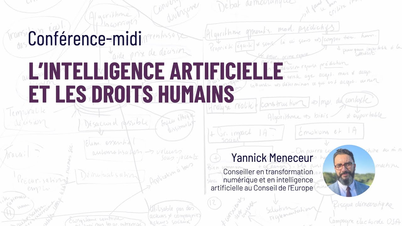 Webconférence - L’IA et les droits humains - Yannick Meneceur