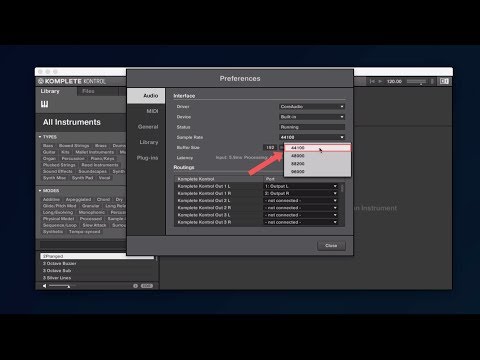 Configuring Audio and MIDI Settings in KOMPLETE KONTROL
