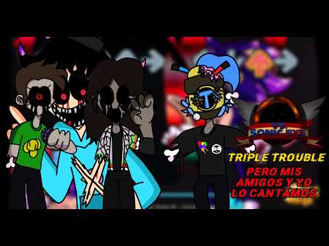 Triple Trouble pero mis amigos y yo lo cantamos | Fnf cover | Gael8900