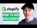 How To Add Discounts To Shopify Store Shopify Discounts Tutorial
