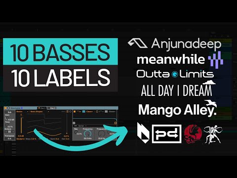 How to Make 10 Progressive House Bass Sounds of 10 Labels