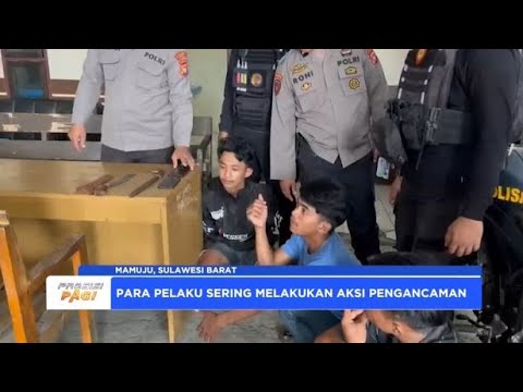AKSI PENGANCAMAN 3 PEMUDA GUNAKAN PARANG DITANGANI POLRESTA MAMUJU