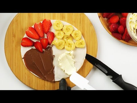 Tortilla Wrap 3 Ways Hack / Breakfast / Dessert / Lunch