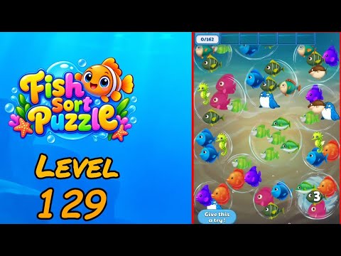 Fish Sort Puzzle Level 129 Walkthrough thumbnail