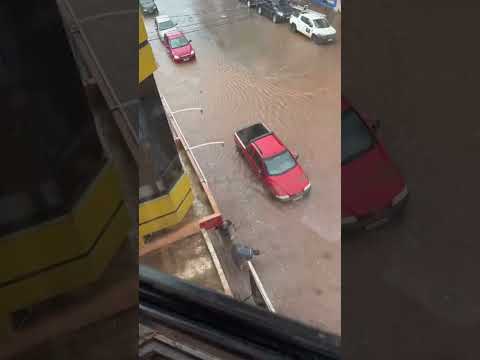 Ruas alagadas em Tapejara #tapejara #chuva #temporal #rs