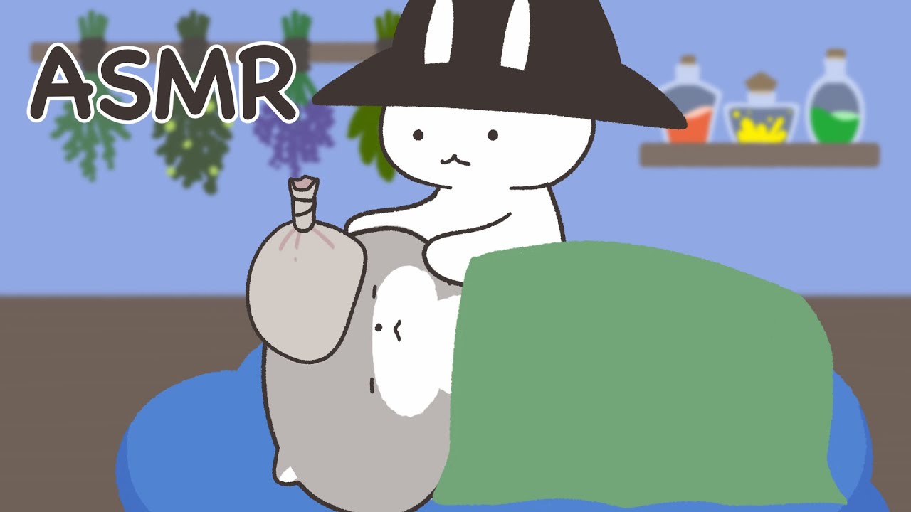 Headache Care with Herbal Compress & Potion | ASMR Animation