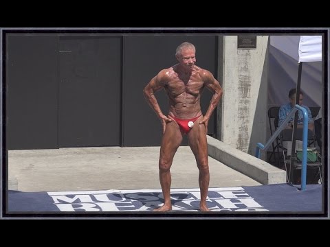 82 Year Old Bodybuilder Jim Arrington Routine at Muscle Beach 9/1/14