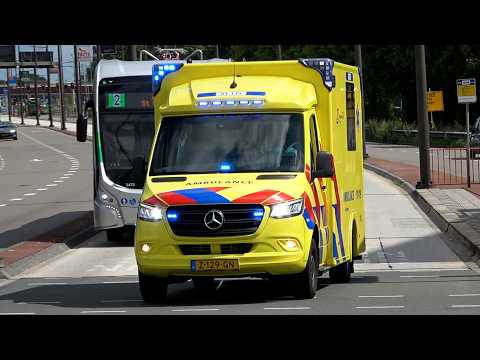 [2500ste video][Primeur] A1, C. Miesen Ambulance 01-119 Winschoten naar het UMCG
