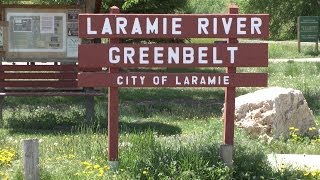 preview picture of video 'Laramie River Greenbelt, Wyoming - Sunday 1st June 2014'