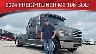 A preview image of the linked video showcasing 2024 Freightliner M2 106 Bolt