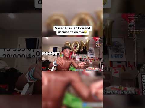 ishowspeed hits 20mil Bye Bye 🫡😂 #viral #ishowspeed #fyp #20mil #funny