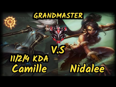 MSF Maxlore (CAMILLE) vs NIDALEE - 11/2/4 KDA JUNGLE GAMEPLAY - EUW Ranked GRANDMASTER