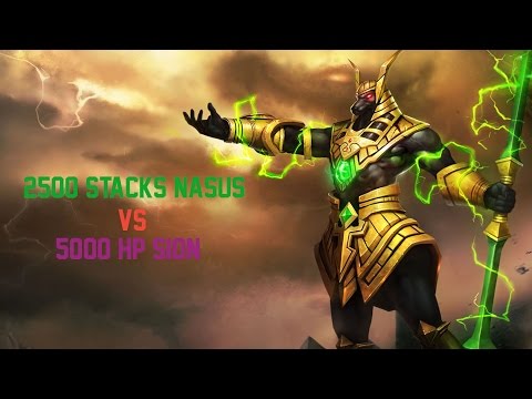League of Legends - 2500 Stack vs 5000 HP Sion