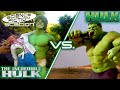 The Incredible Hulk Vs Hulk Side By Side Battle Science Fiction Station