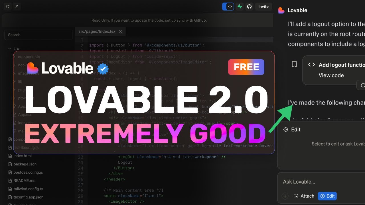 Lovable 2.0 : I CAN'T BELIEVE THIS! This MIGHT BE THE BEST AI Coder YET!