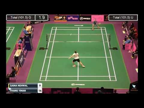 2016 Macau Open QF WS Saina NEHWAL vs ZHANG Yiman
