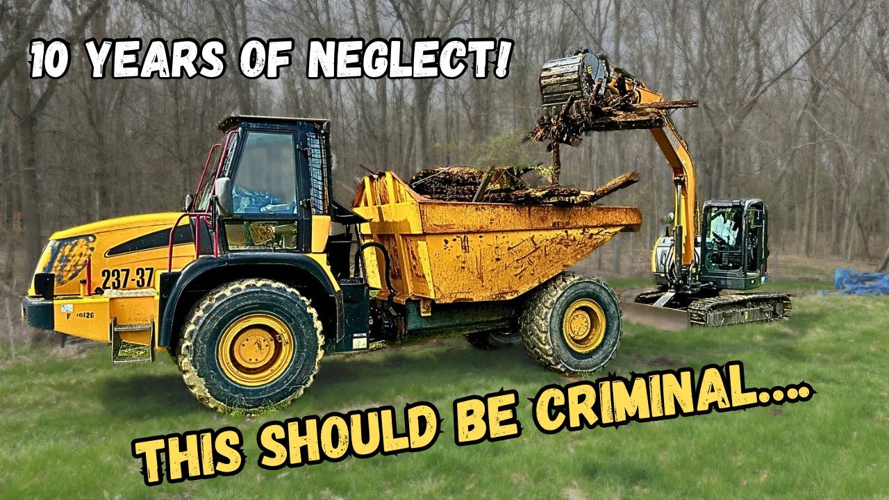 Cleaning up an Abandon Barn! (Rotting for 10+ years)