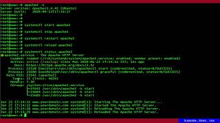 How To Start Stop And Restart Reload Apache2 Web Server On Ubuntu 20.04