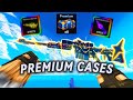 I Opened 23 PREMIUM CASES In Roblox HYPERSHOT GONE RIGHT