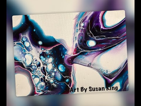 (250) Acrylic Fluid Painting Bloom Technique