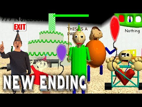 BRAND NEW ENDING 2019!! || Baldi's Basics Birthday Bash