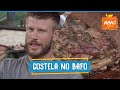 STEAM RIBS Meat Is Cooked On The Barbecue And Has Herb Butter Tempero De Família