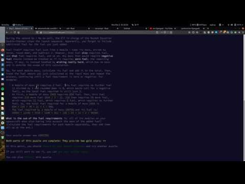 Rust live coding: Advent of Code 2019 - Day 1