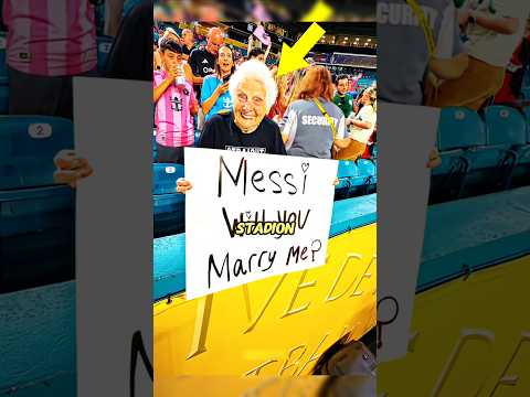 Messi bricht das Herz einer alten Frau 💔😭