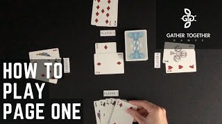 How To Play Page One