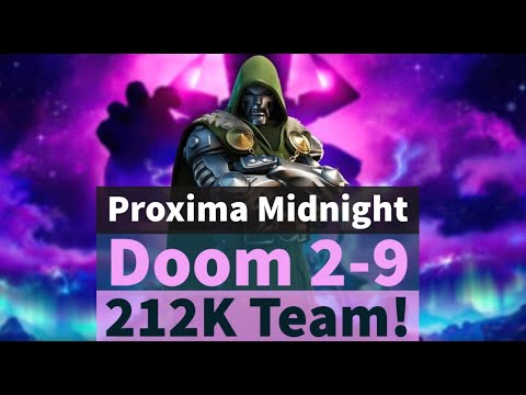 212K Black Order! Moondragon (Proxima) Doom 2-9 Campaign Unlock | Marvel Strike Force - Free to Play