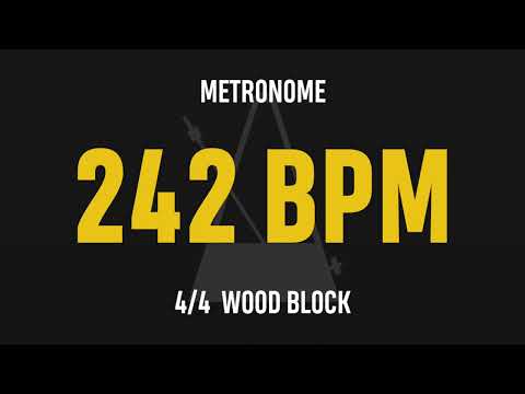 242 BPM 4/4 - Best Metronome (Sound : Wood block)