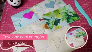 Como Fazer Envelope Com Corao | Envelope Origami Fcil de Fazer