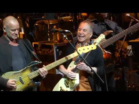 Paul Simon & Sting - Late In The Evening - Houston TX 2014