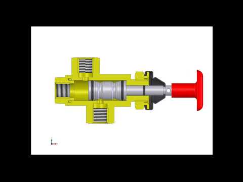 Wegeventil 3/2 Kolben CAD Ventil