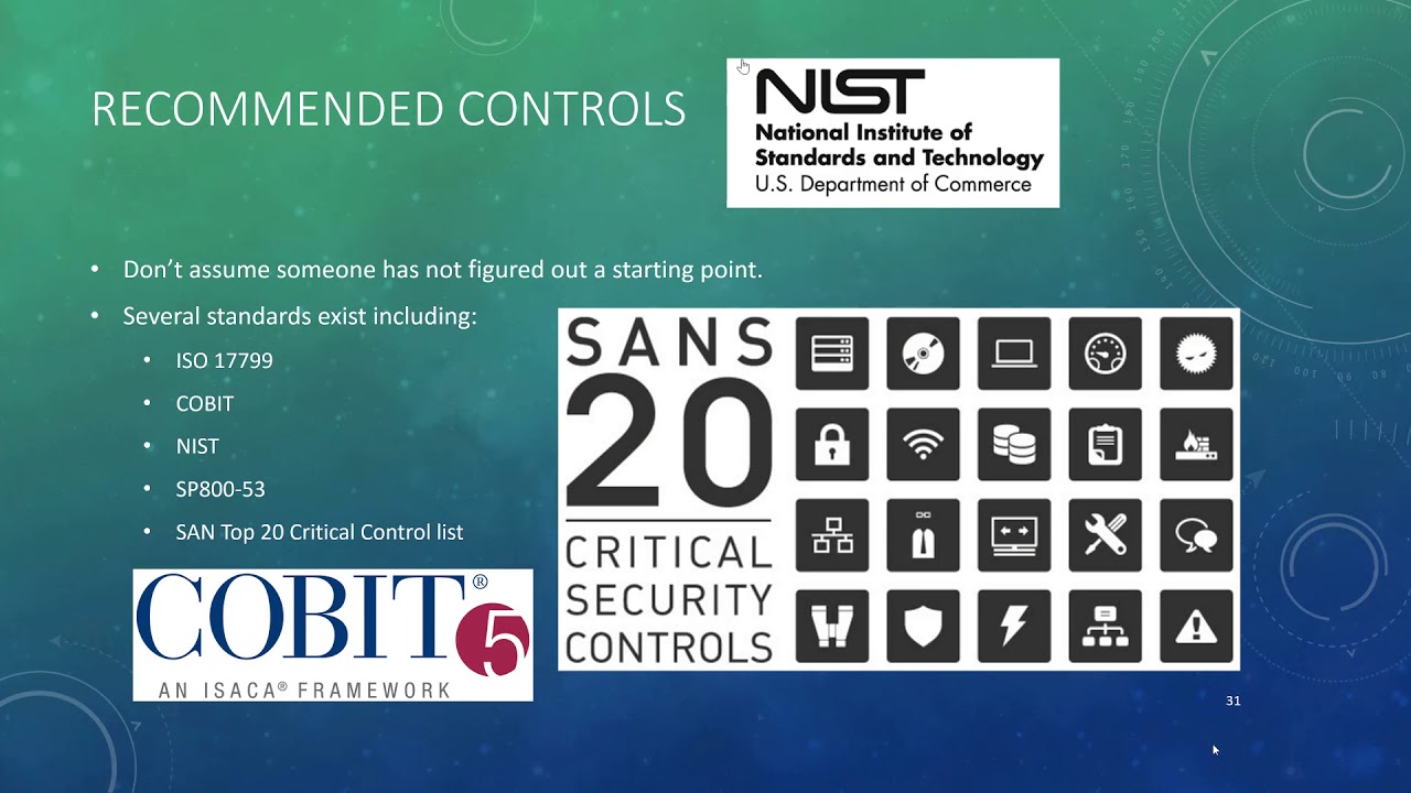 7 4 Recommended Controls