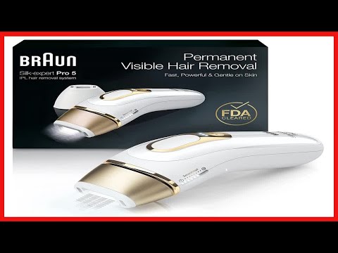 Braun IPL Hair Removal for Women and Men, New Silk Expert Pro 5 PL5157 FDA Cleared, for Body & Face