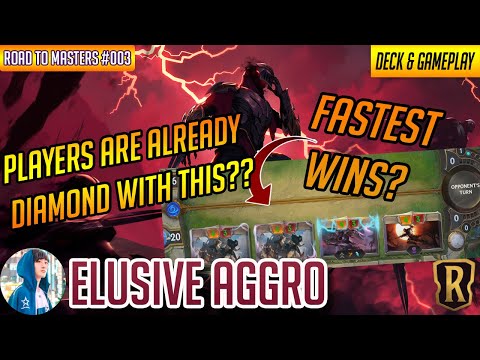Wait...Elusives are BROKEN | Deck + Gameplay | Road to Masters #3 【Legends of Runeterra】