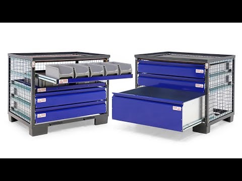 Anti-diefstal gaascontainer met 4 gesloten laden