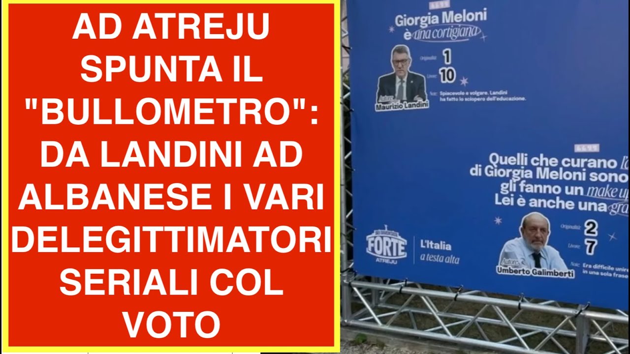 AD ATREJU SPUNTA IL "BULLOMETRO": DA LANDINI AD ALBANESE I VARI DELEGITTIMATORI SERIALI COL VOTO