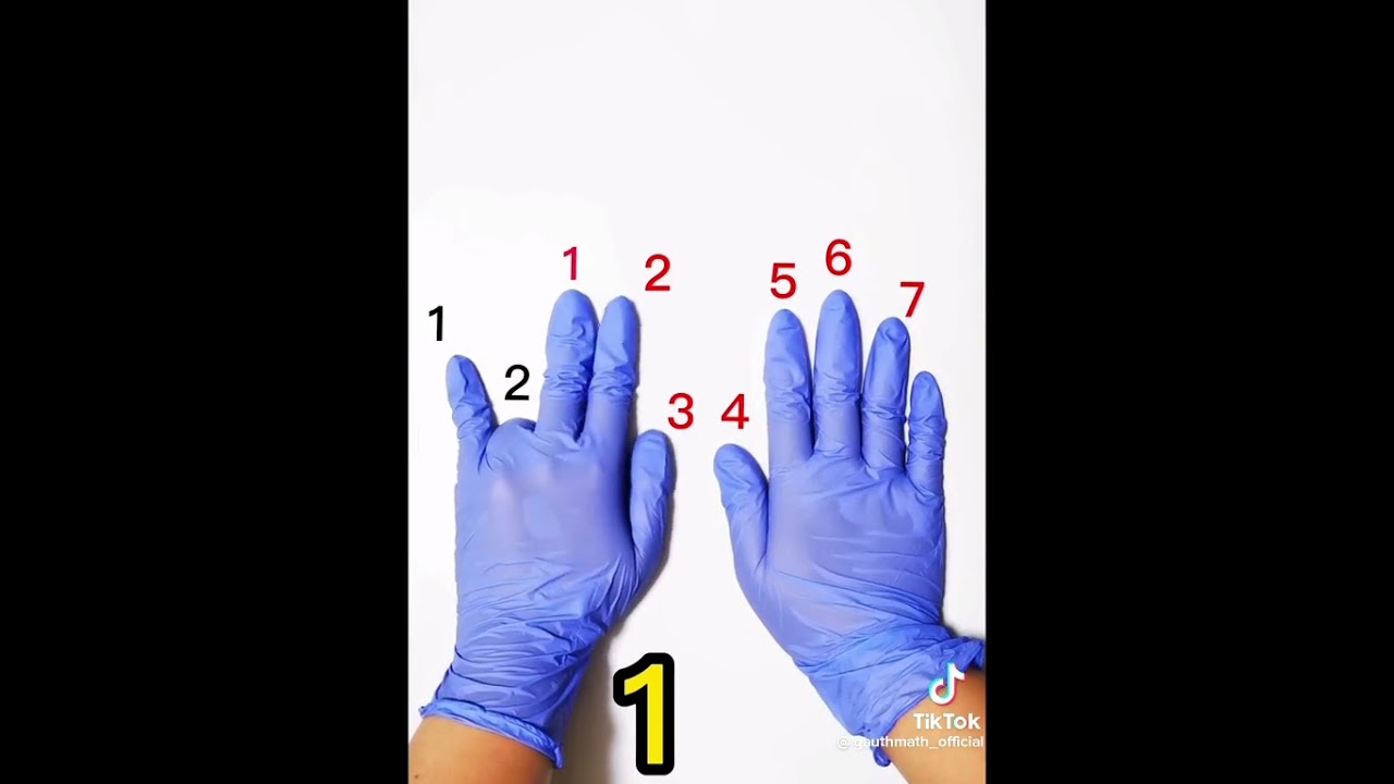 Using hands to multiply by 9 #math #nine #multiply #mathmadeeasy